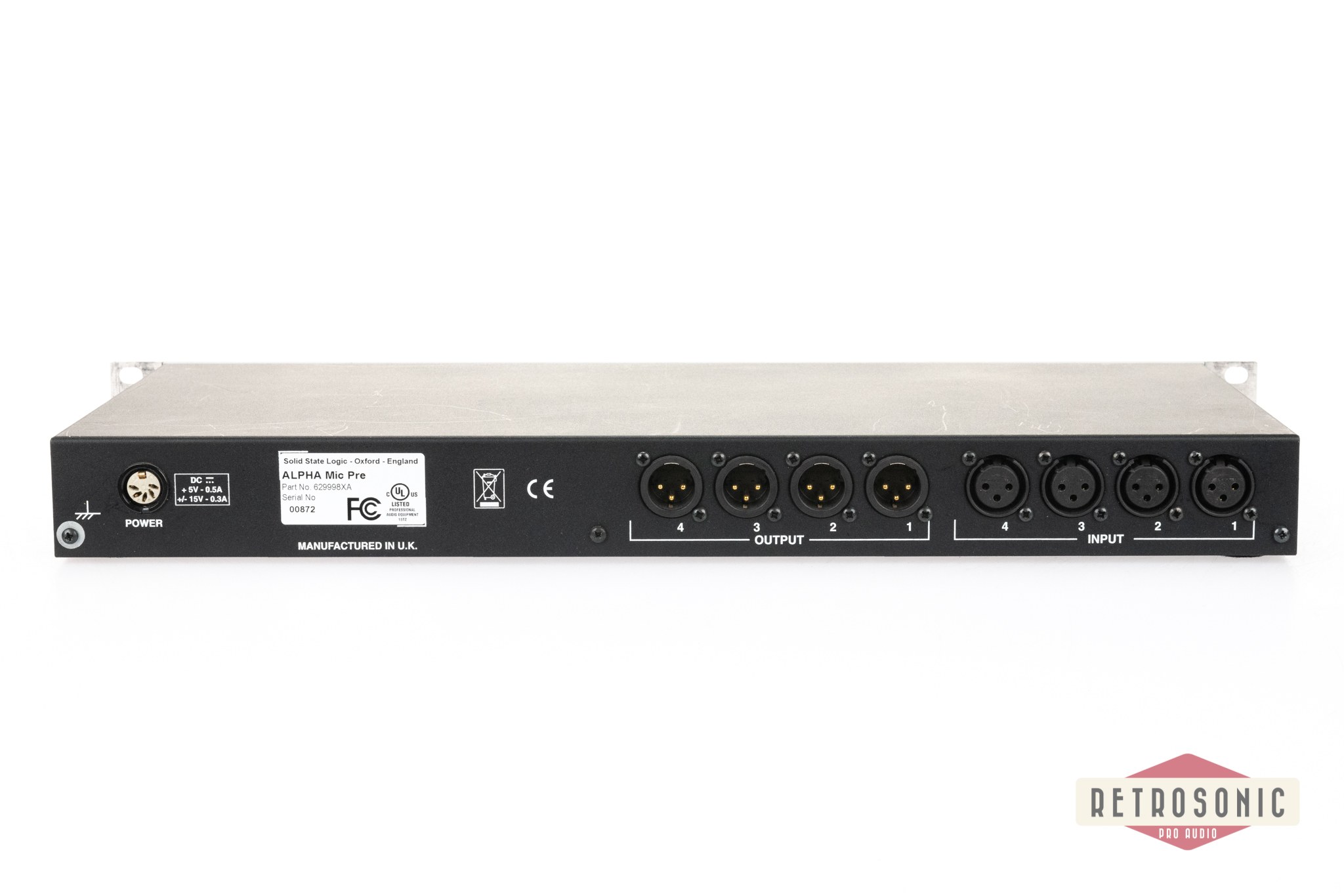 Solid State Logic SSL XLogic Alpha VHD Pre 4-Ch Mic Pre #4