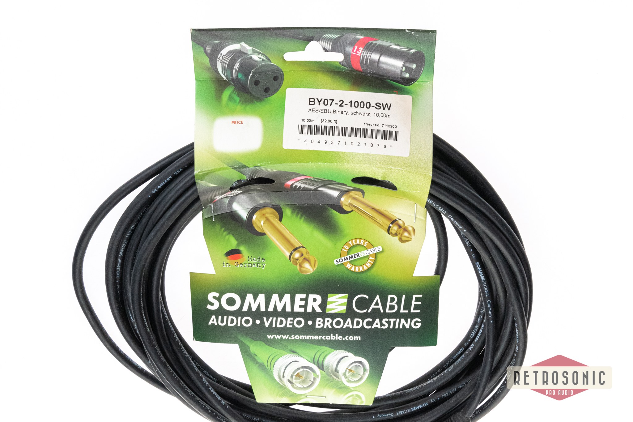 Sommer 10m AES/EBU-cable BY07-2