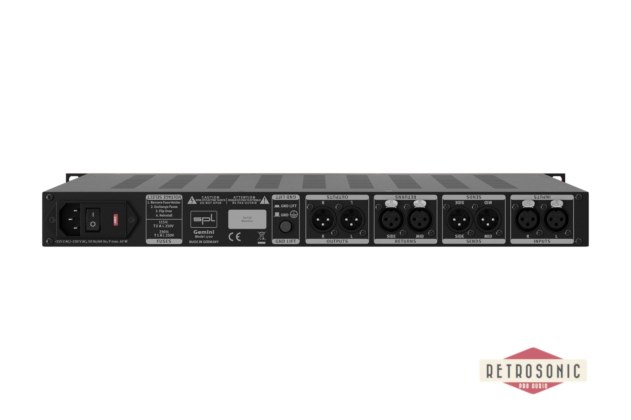 SPL Gemini Mastering M/S Processor All Black