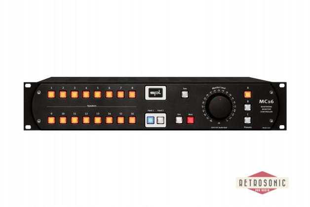 SPL MC16 Mastering Monitor Controller Black