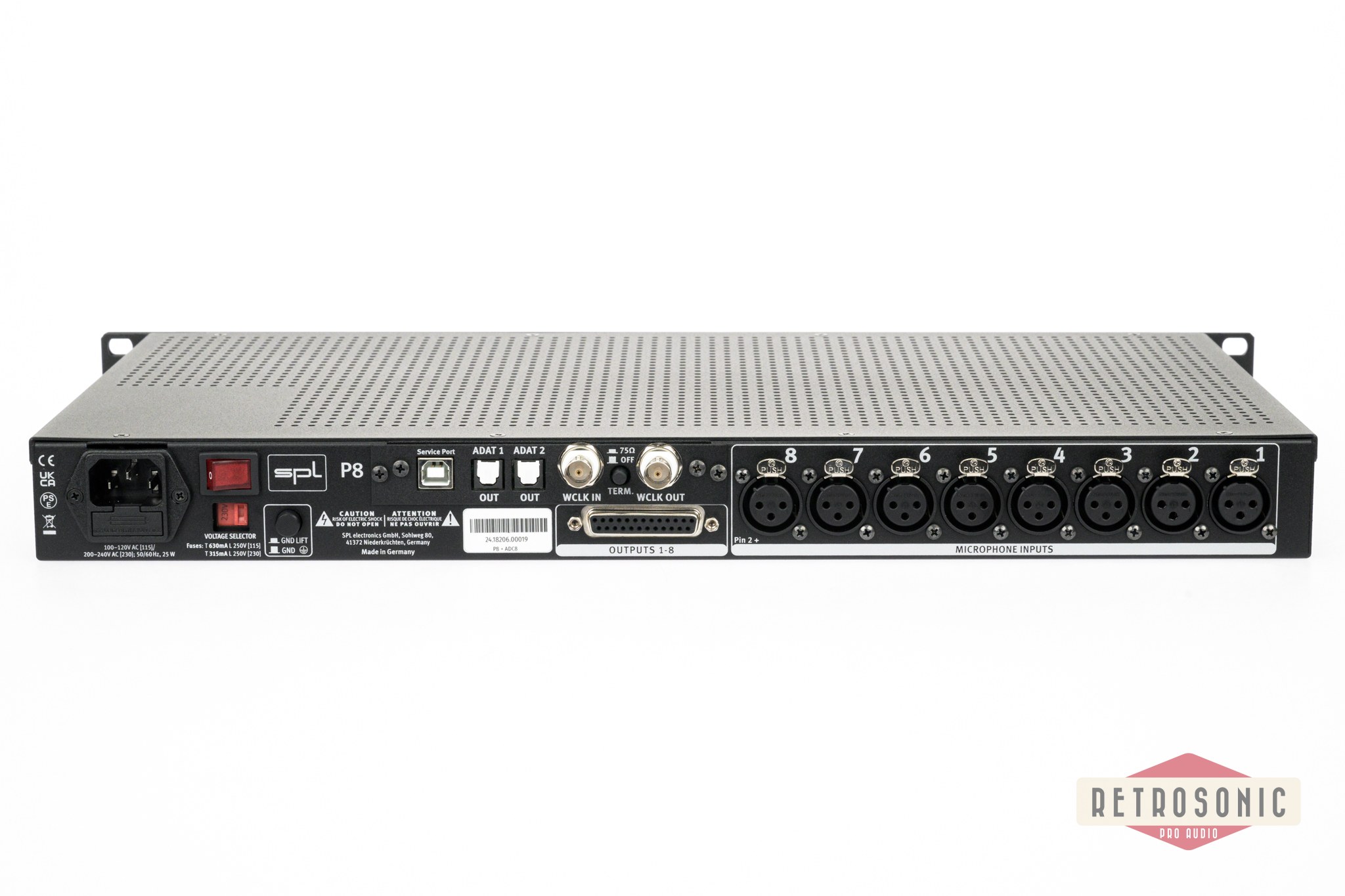 SPL P8 + ADC8 8-Channel Mic Pre AD-Converter