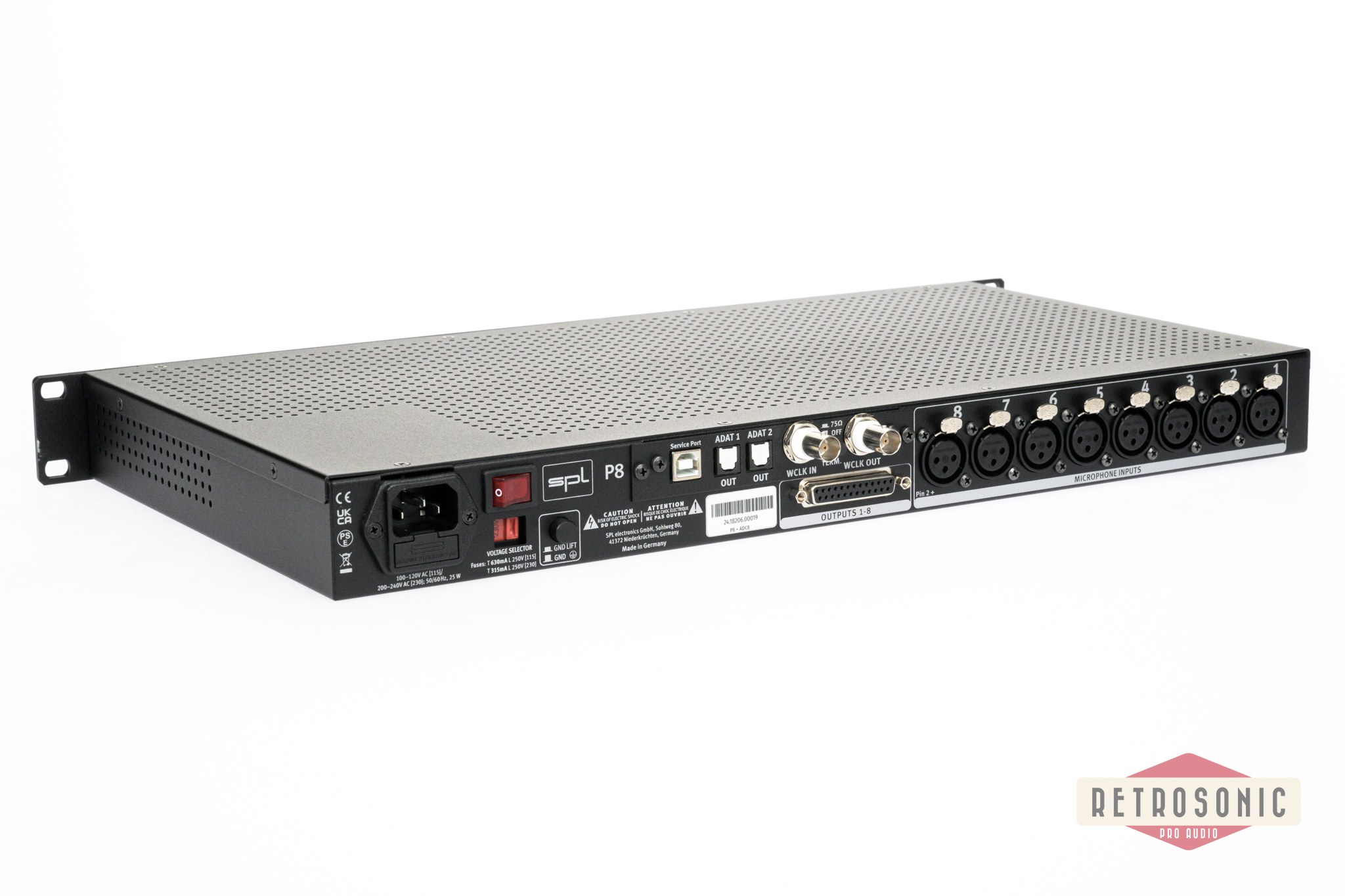 SPL P8 + ADC8 8-Channel Mic Pre AD-Converter