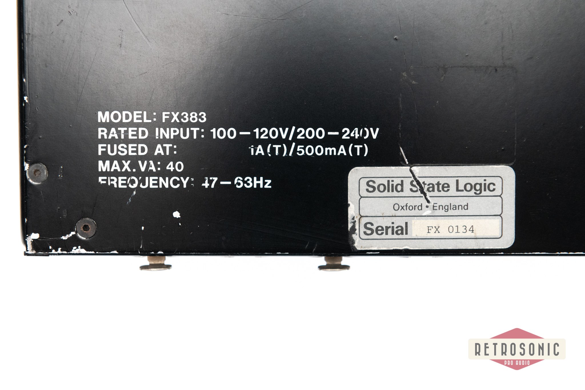 SSL FX G383 Dual stereo Pre+EQ