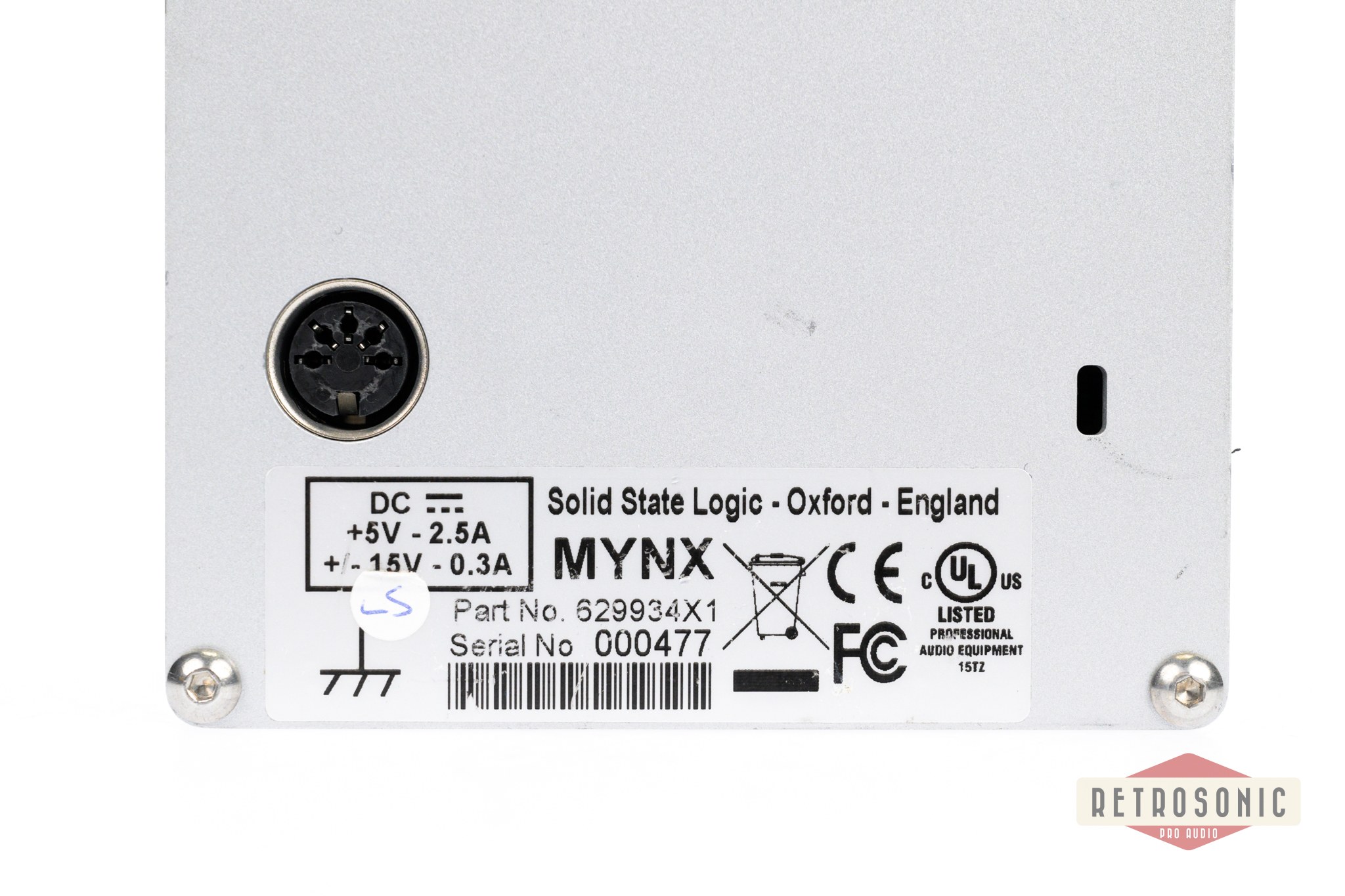 SSL Mynx X-Rack with a pair of XR621 Preamps