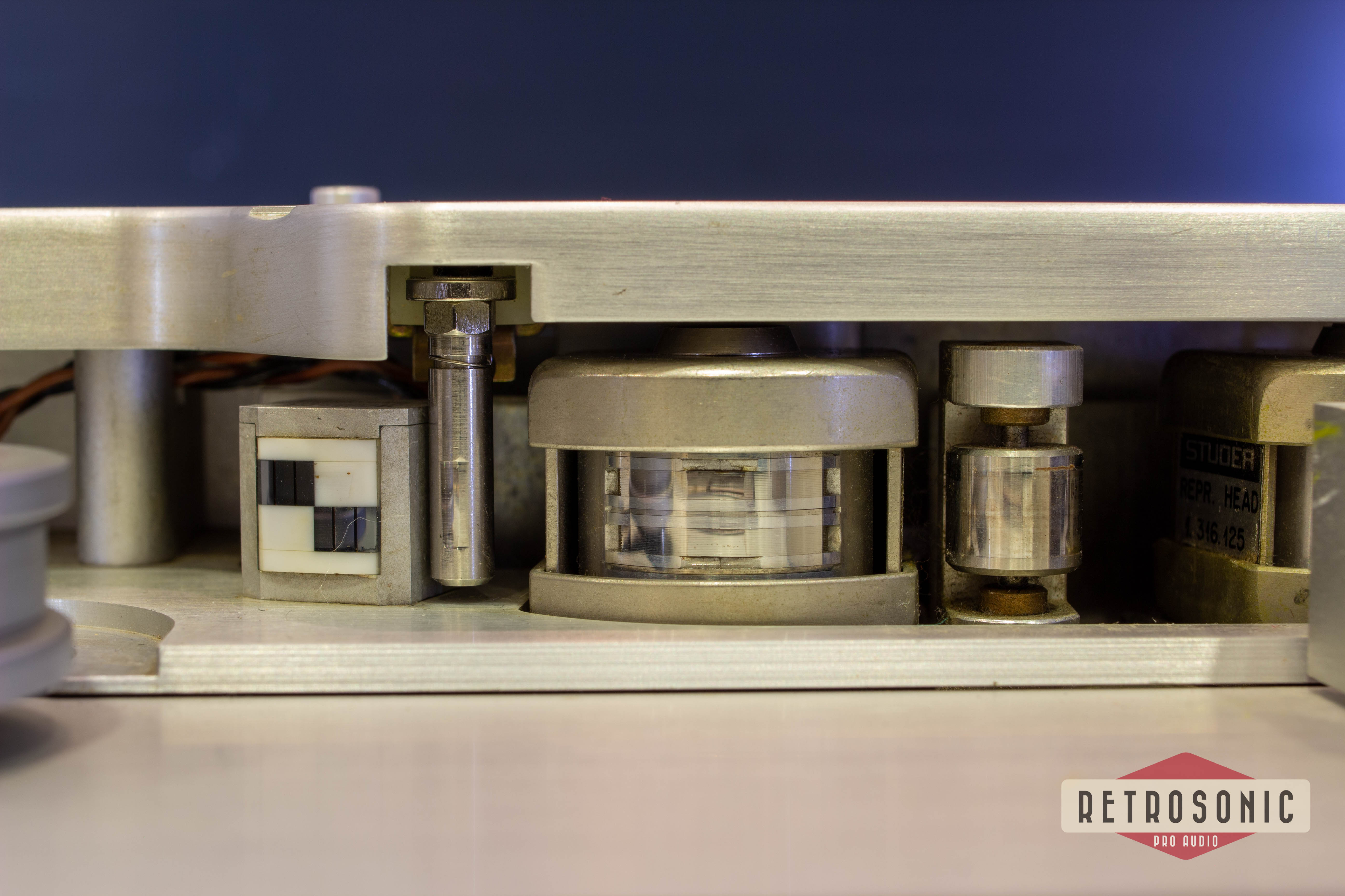 Studer A80 1/4inch master tape recorder with VUbridge