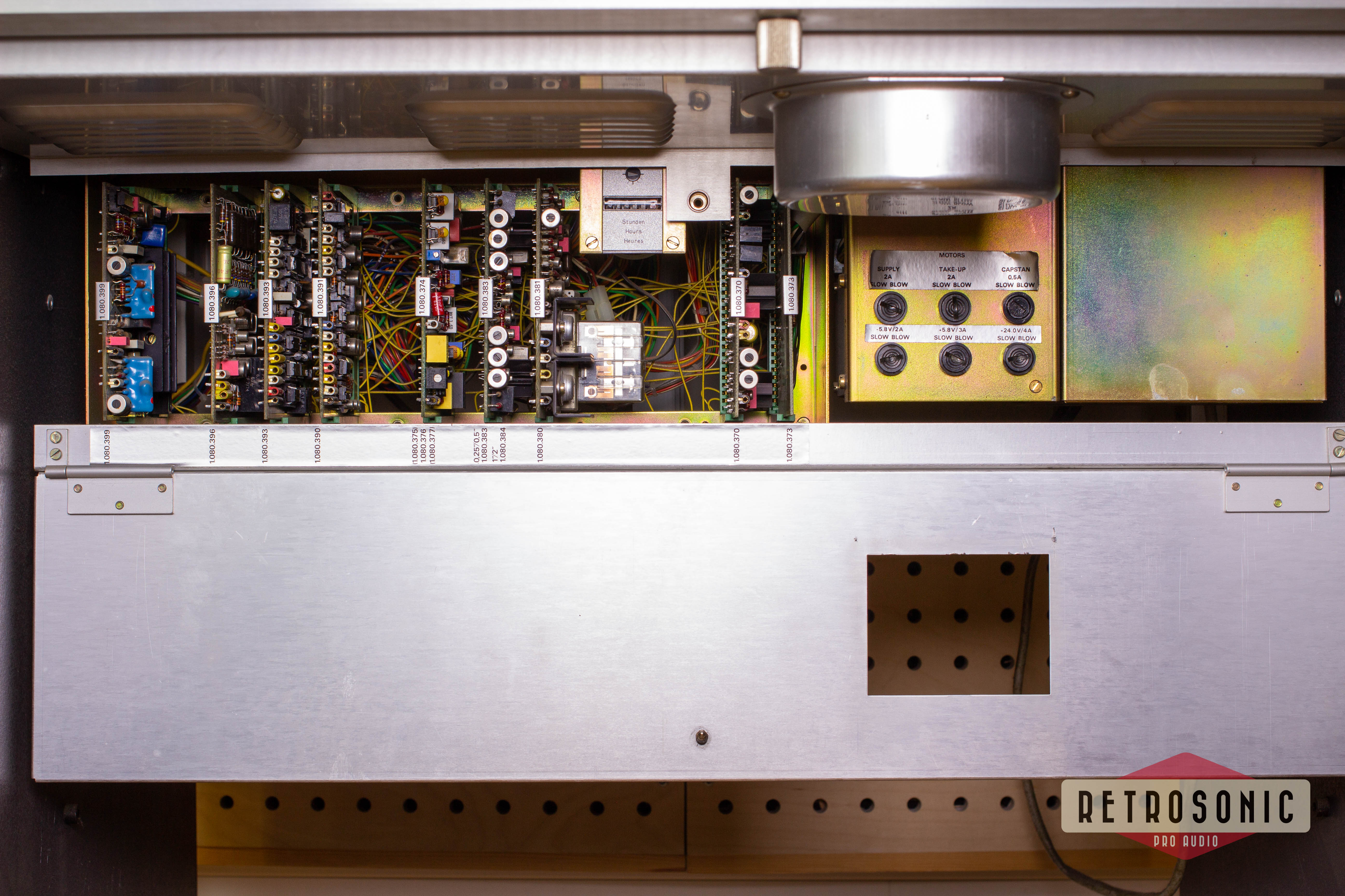 Studer A80 1/4inch master tape recorder with VUbridge