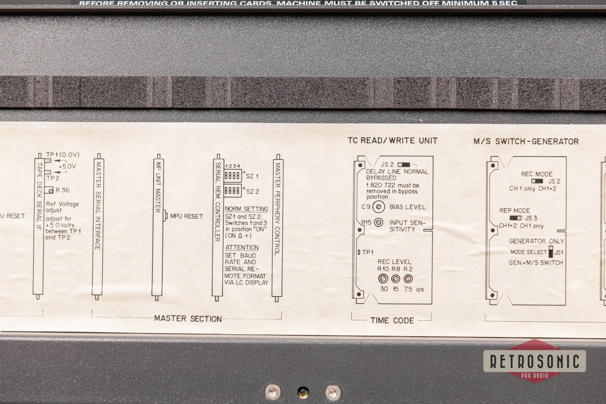 Studer A820 1/4 inch Master Tape Recorder