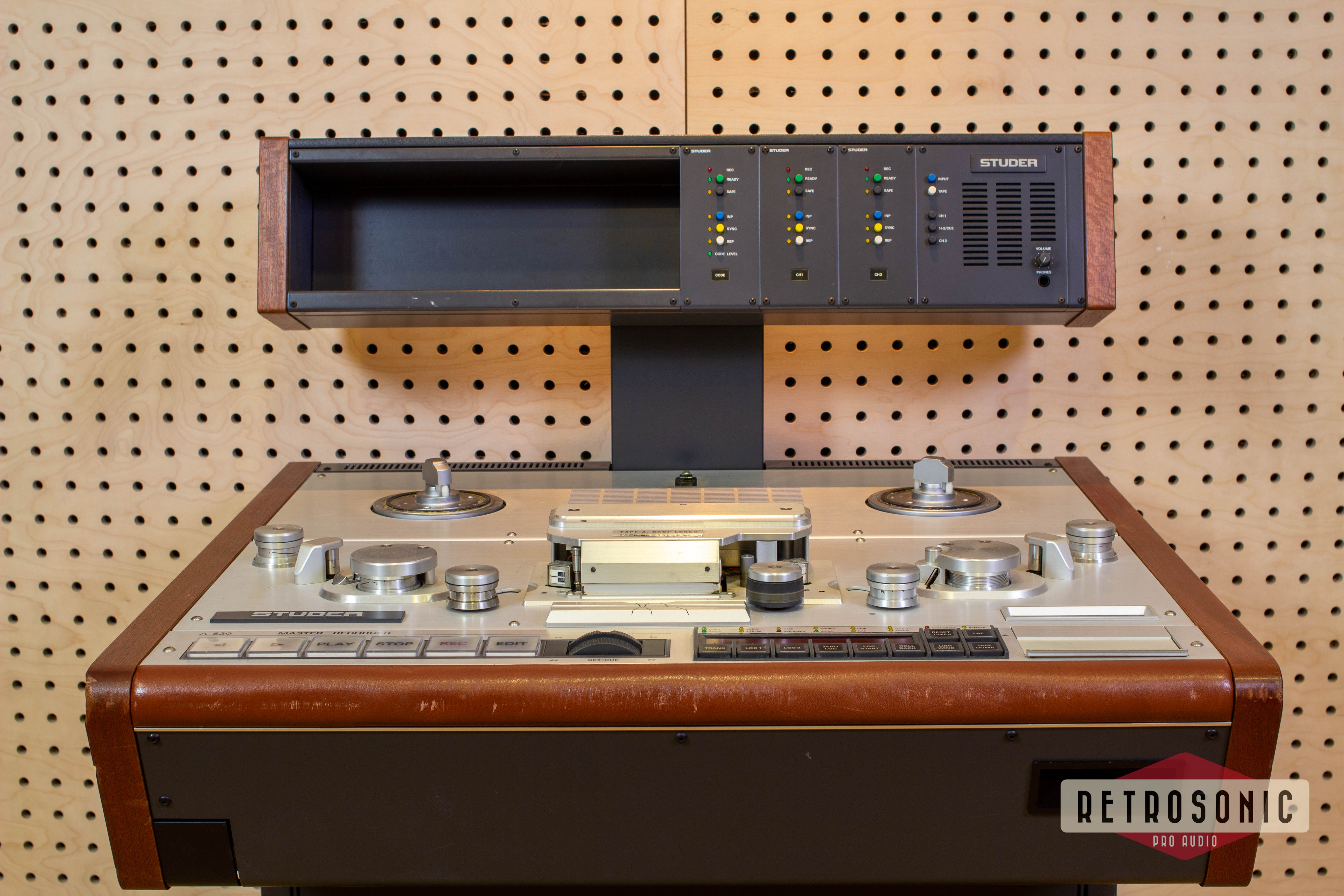 Studer A820 1/4-inch master tape recorder (Biased for 911)