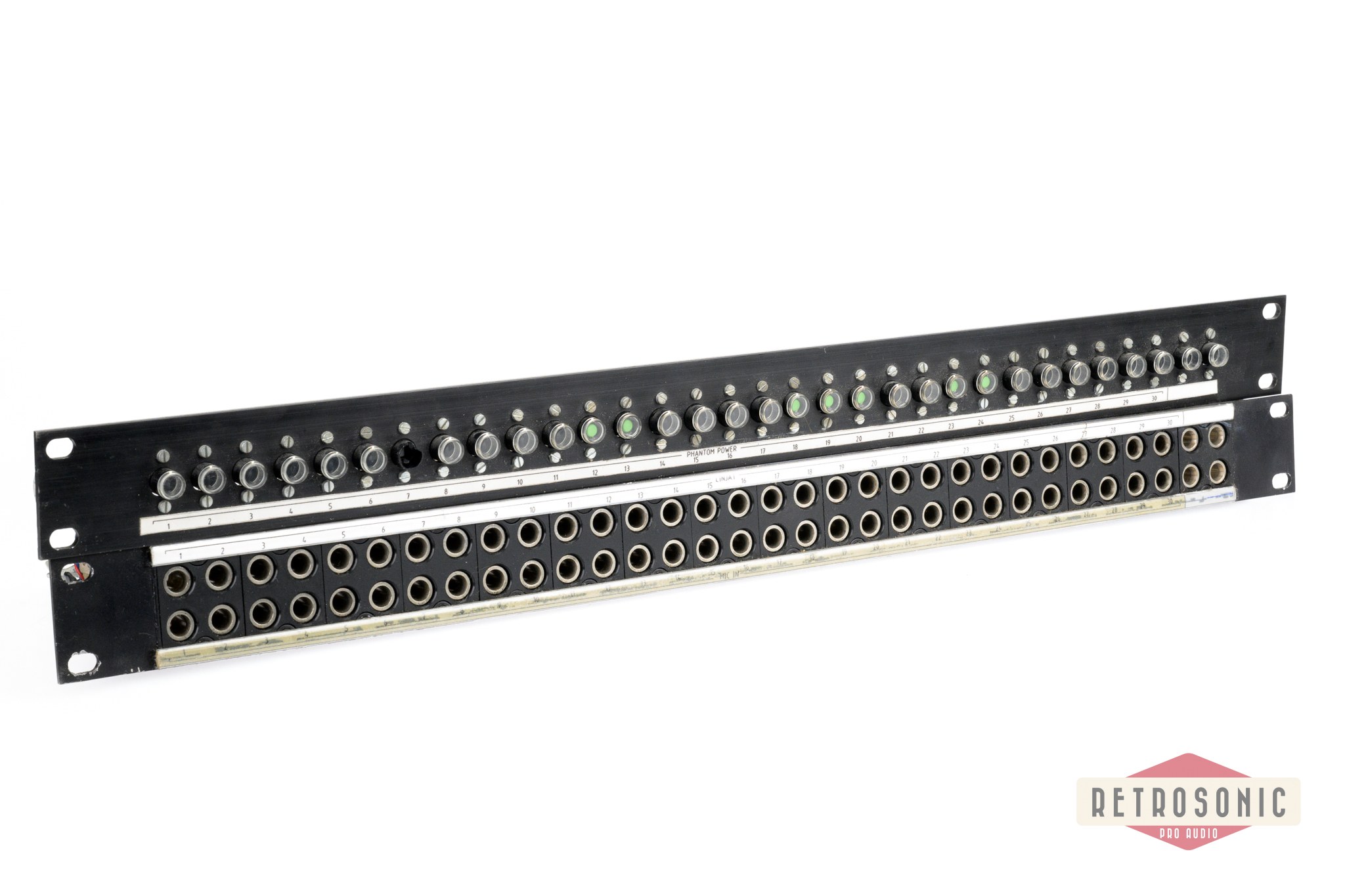 Switchcraft 2x32 Way Patchbay XMT334B + 32 Button Switch panel #2