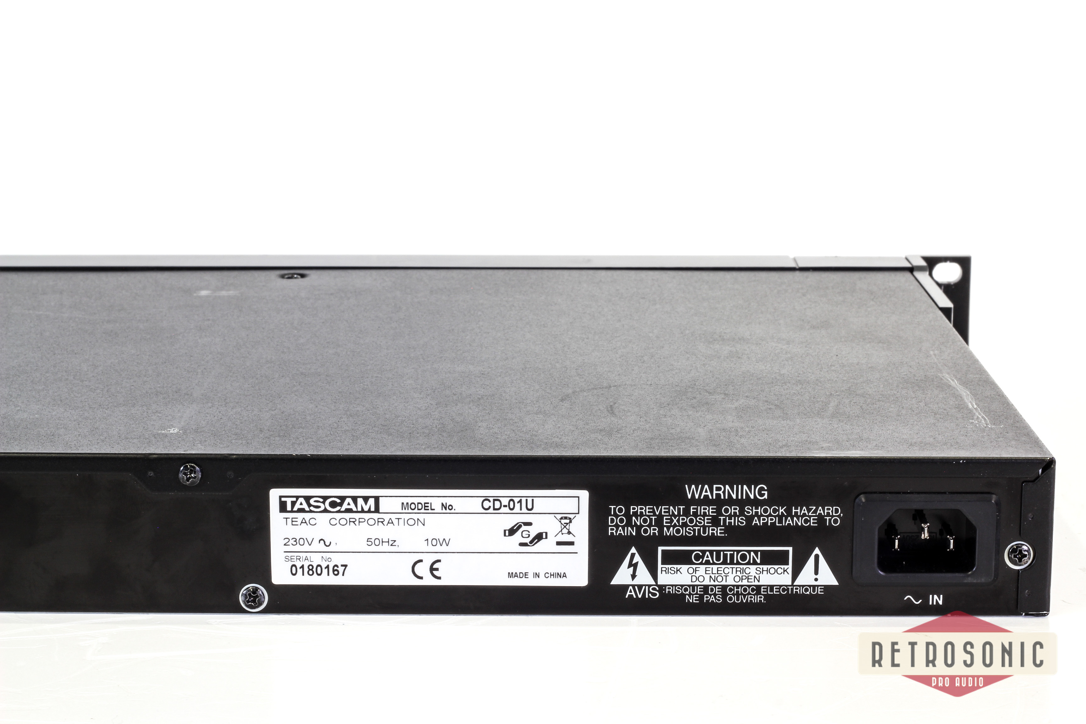 Tascam CD01U CD-player, 1Unit 19-inch Rack