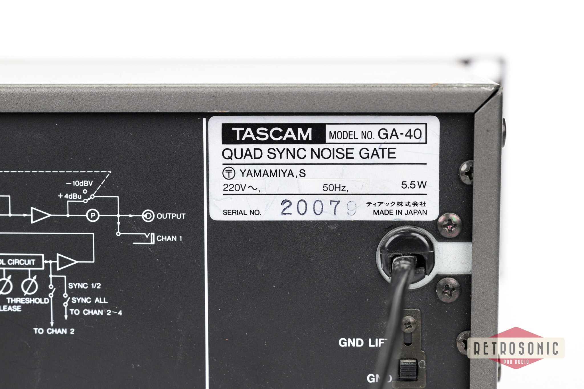 Tascam GA-40 Quad Sync Noise Gate
