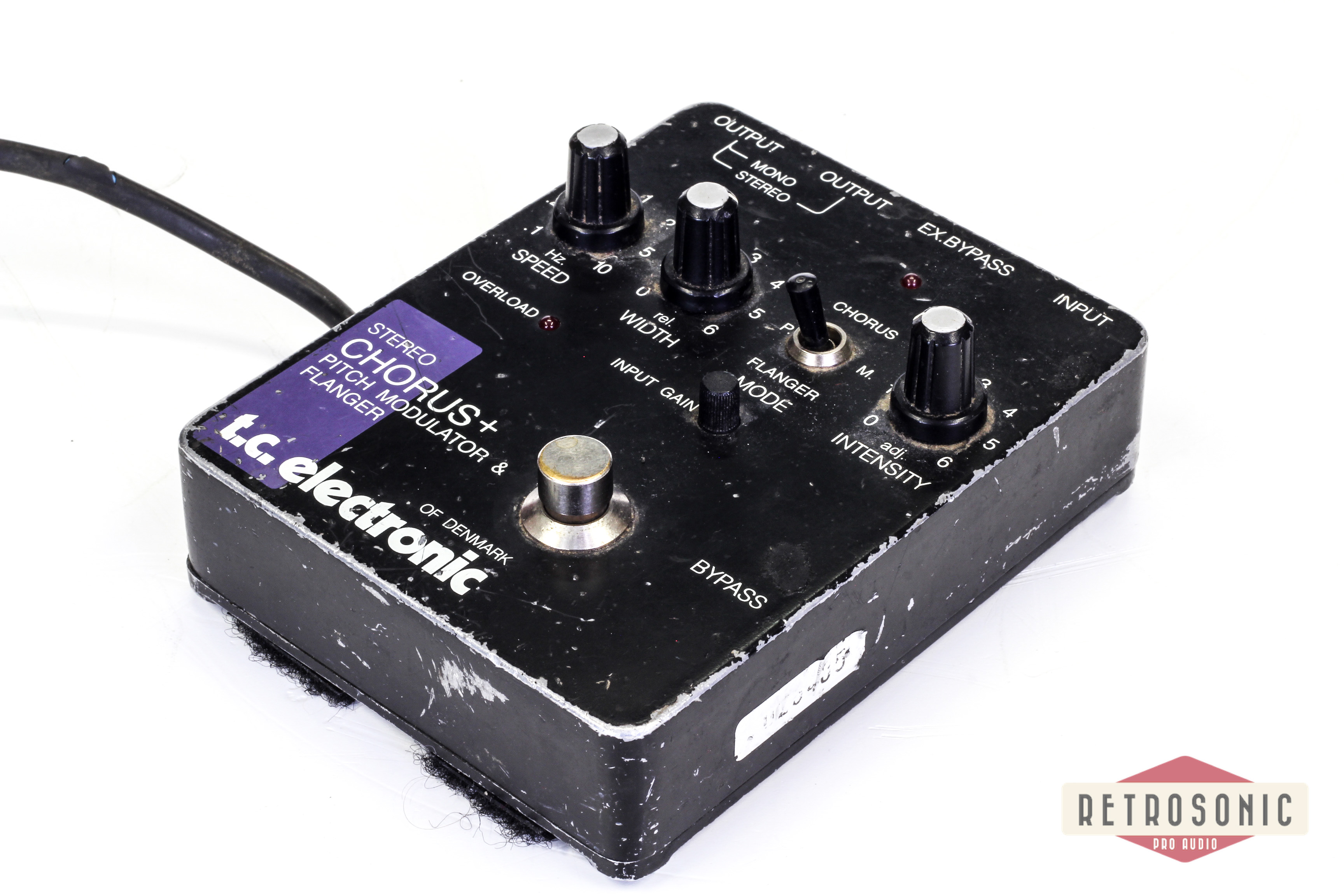 TC electronic Chorus/Flanger pedal. Original 80s.