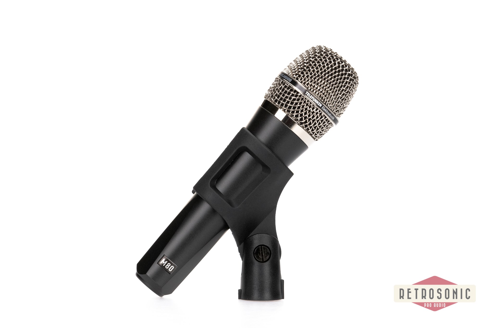 Telefunken M80 Dynamic Mic Black with Black Nickel grille