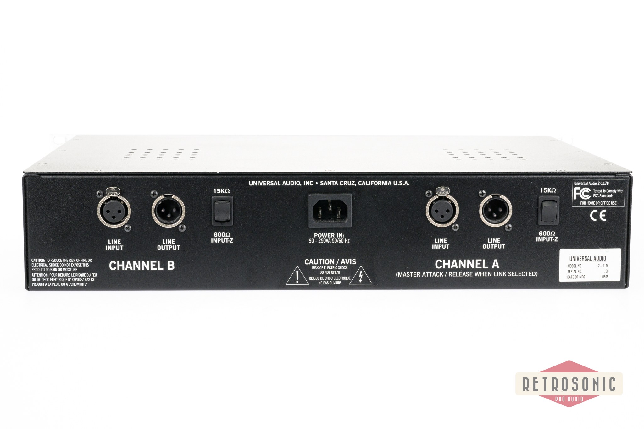 UA 2-1176LN Dual Limiting Amplifier