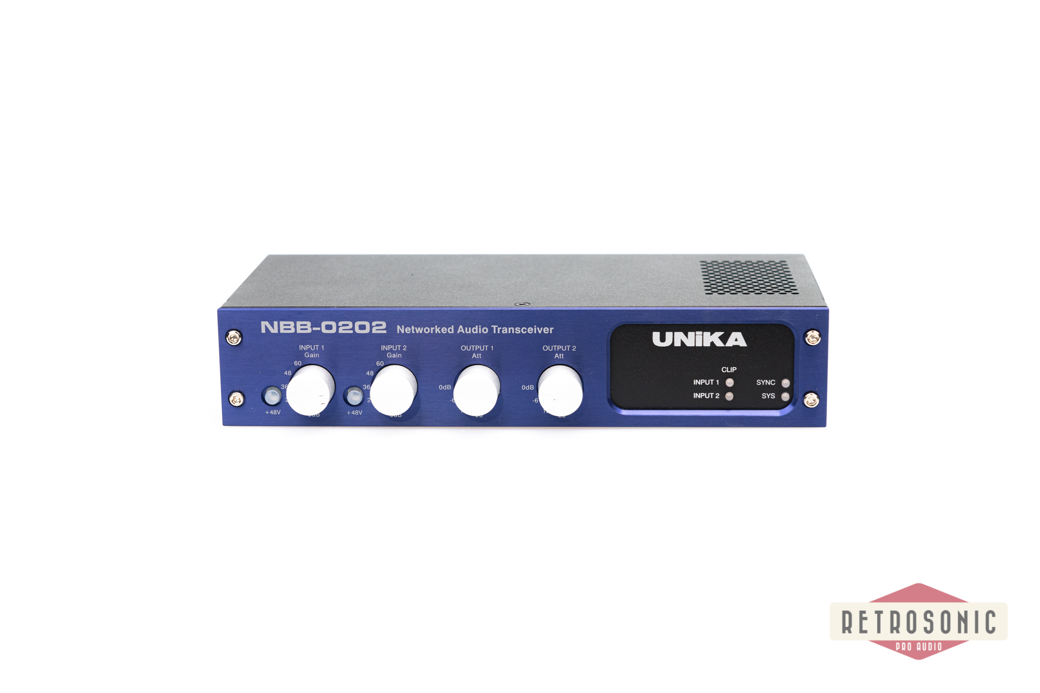 Unika NBB-0202 Bi-directional 2 ch Mic/Line Dante-Interface