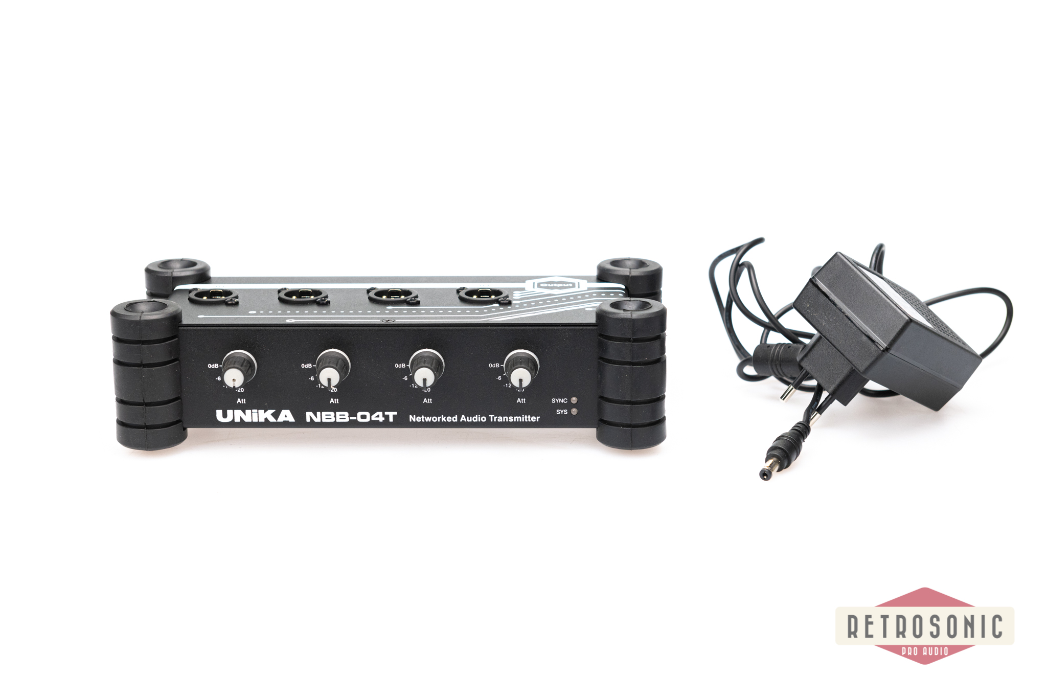 Unika NBB-04T Dante Output Interface, 4 x Line out (XLR)