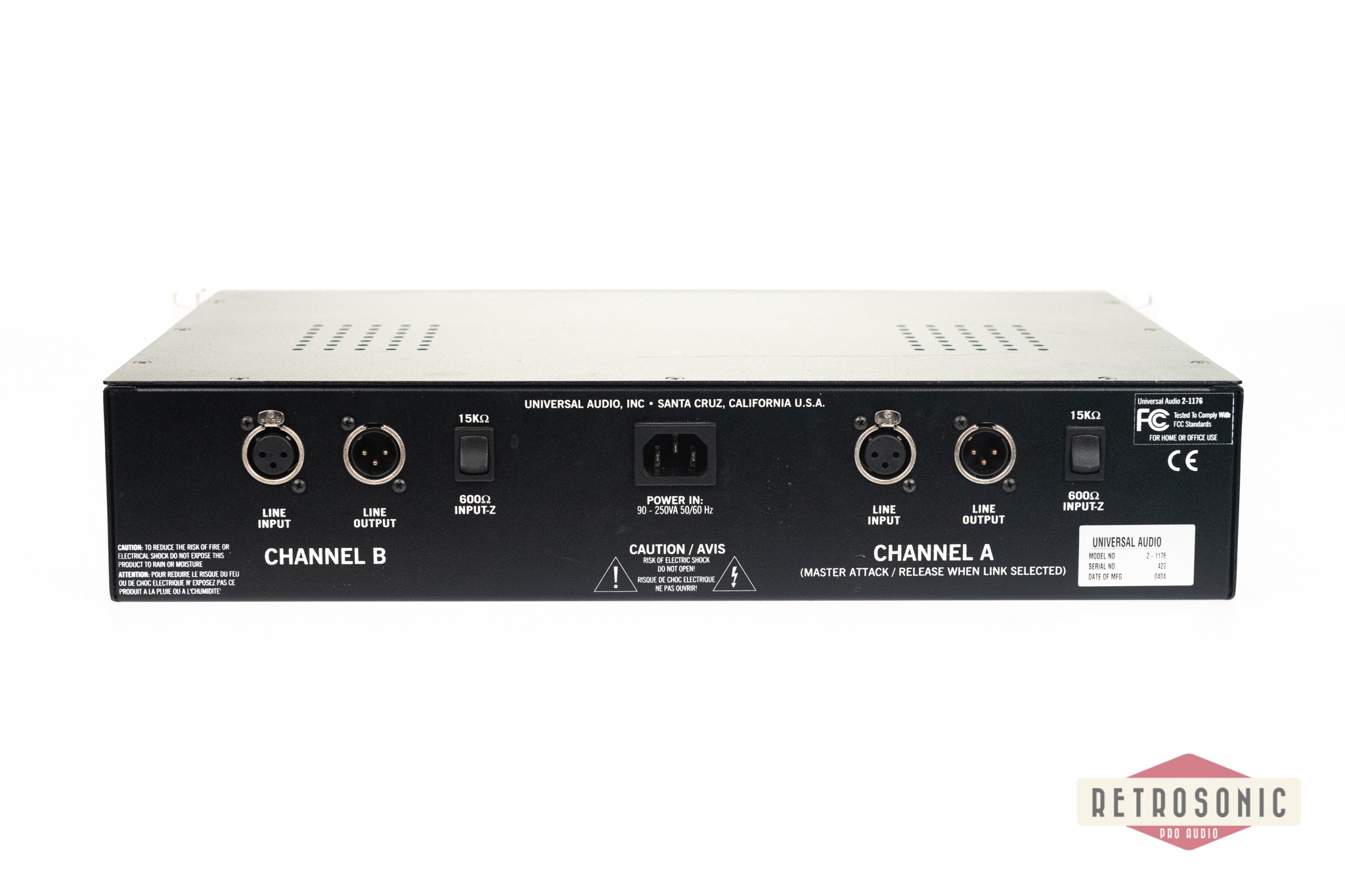 Universal Audio 2-1176 Dual Limiting Amplifier