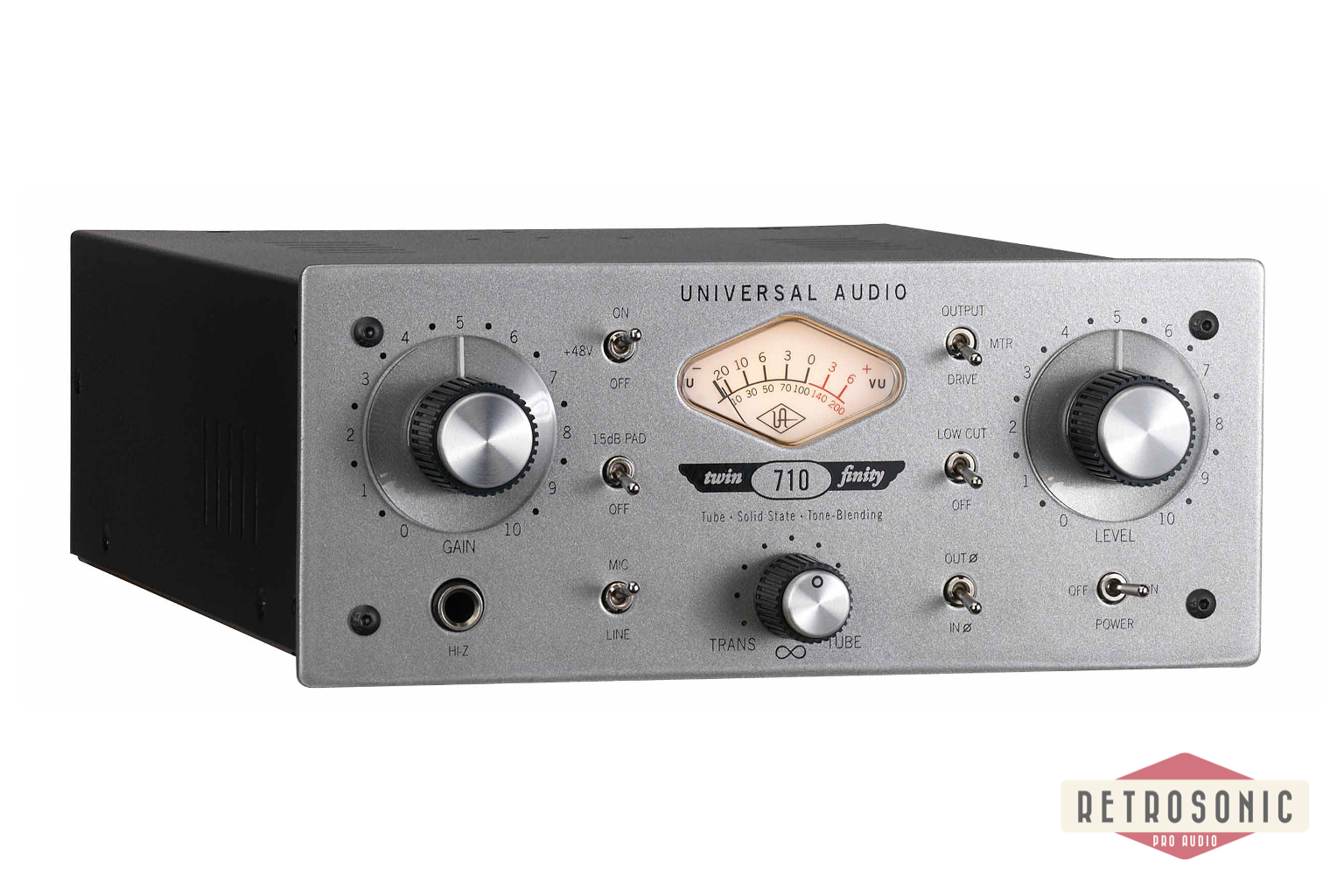 Universal Audio 710 Twin Finity 1-ch Tube & Solid State Mic Pre/DI