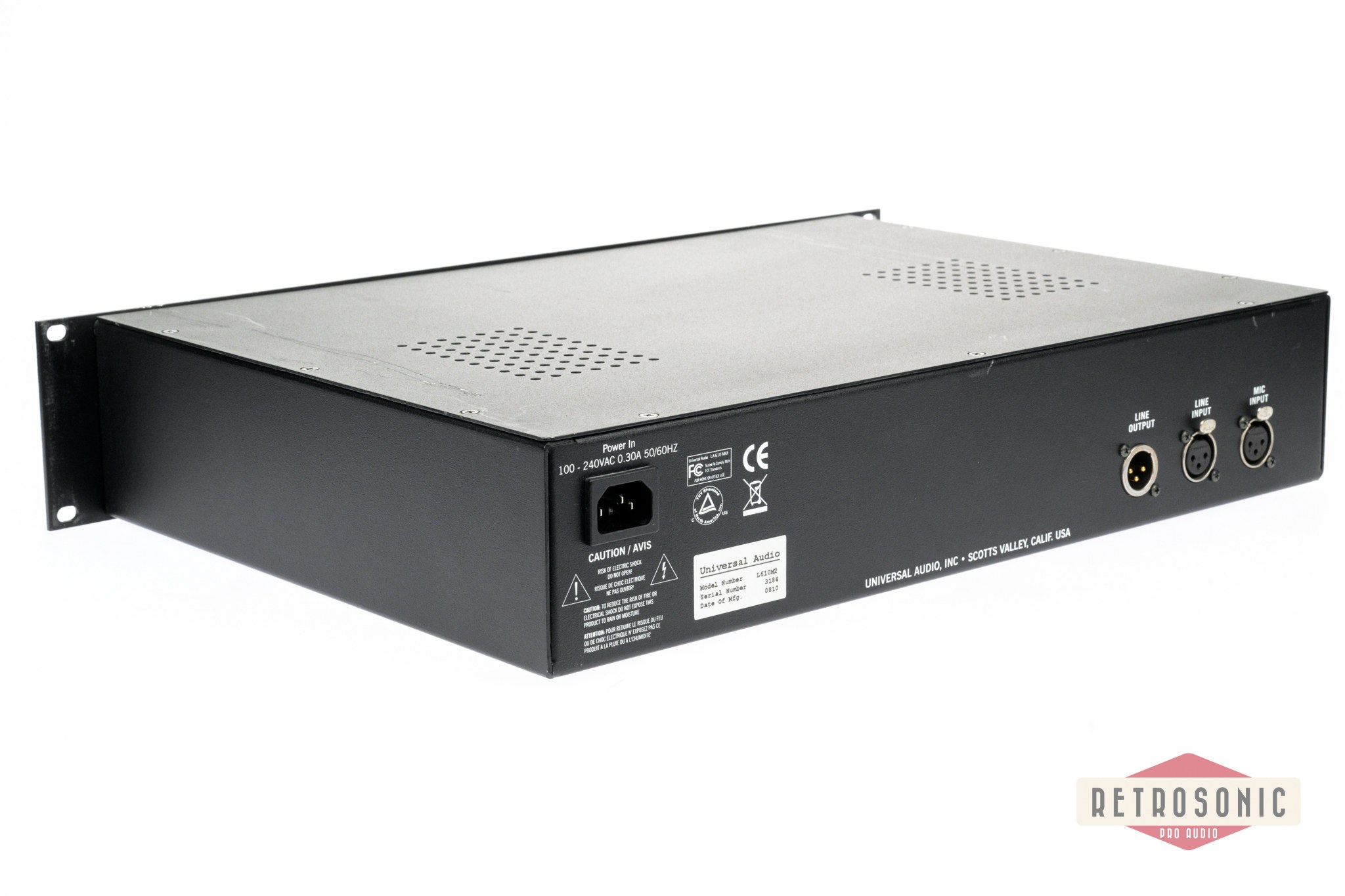 Universal Audio LA-610 Mk II Classic Tube Recording Channel