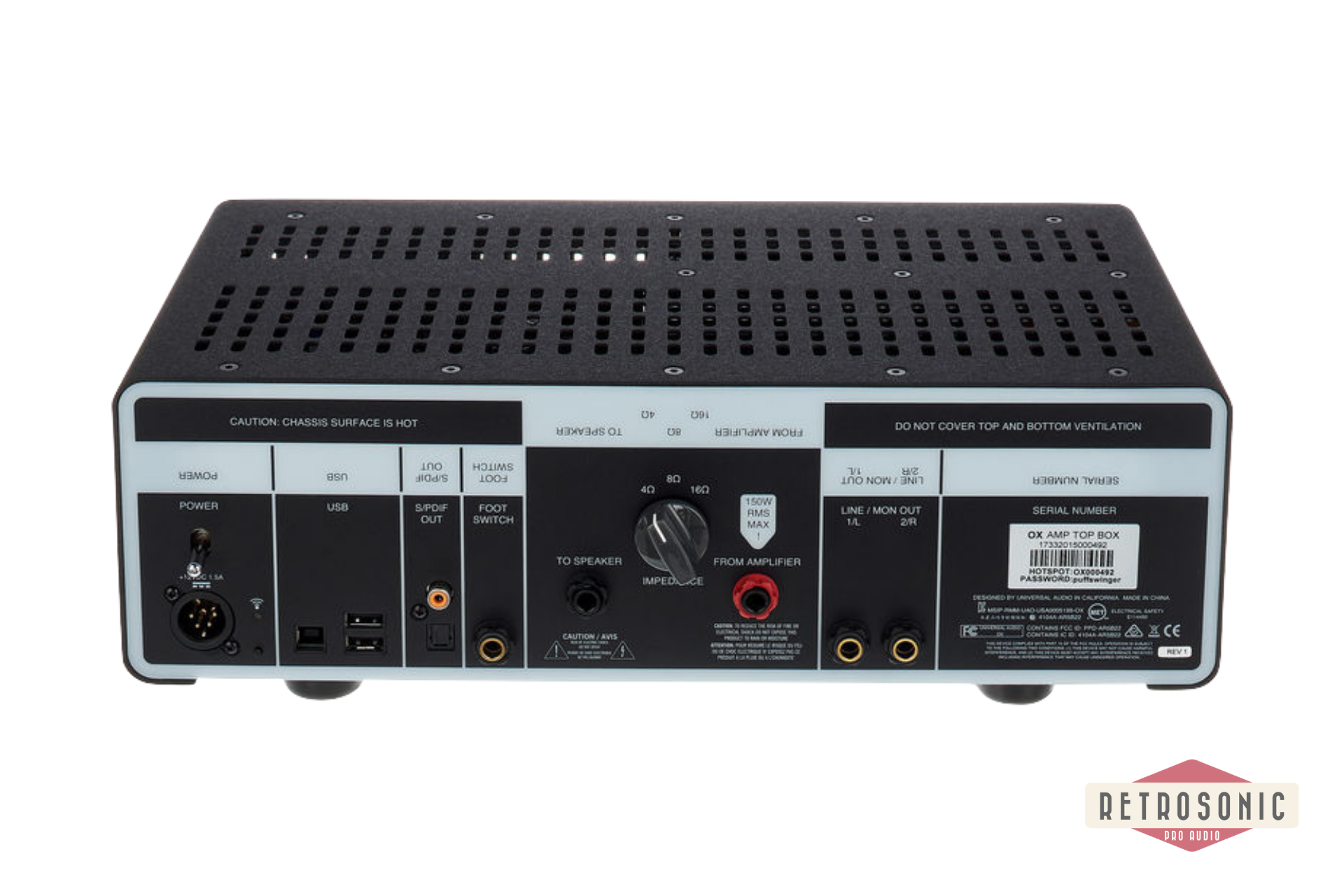 Universal Audio OX - Amp Top Box