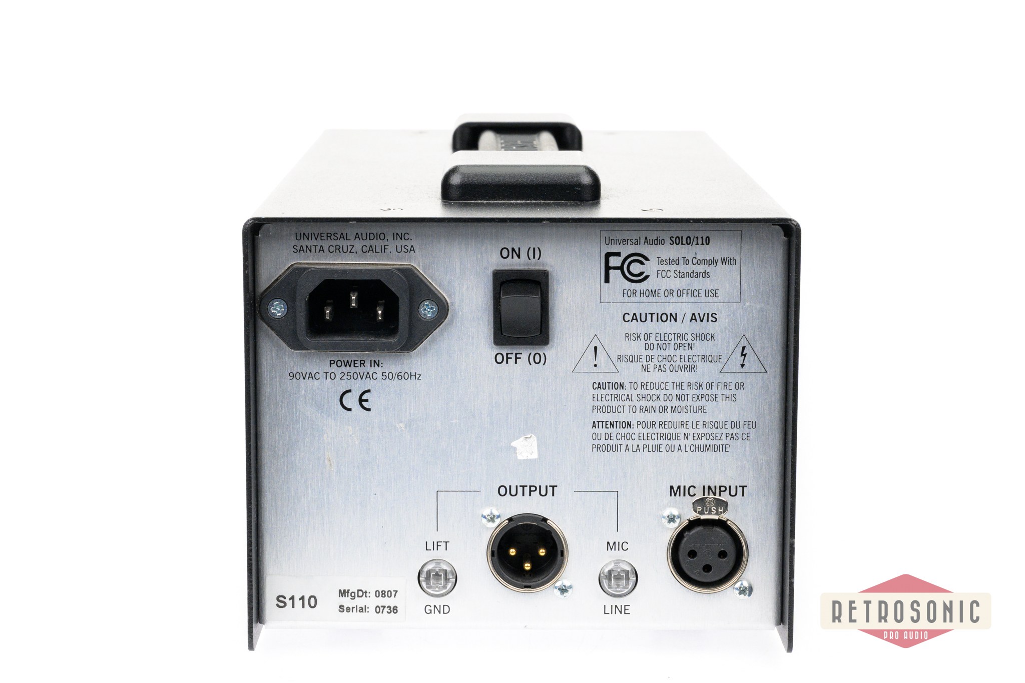 Universal Audio Solo/110 Preamp/DI #1