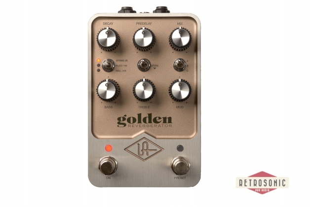 Universal Audio UAFX Golden Reverberator Stereo Effects Pedal