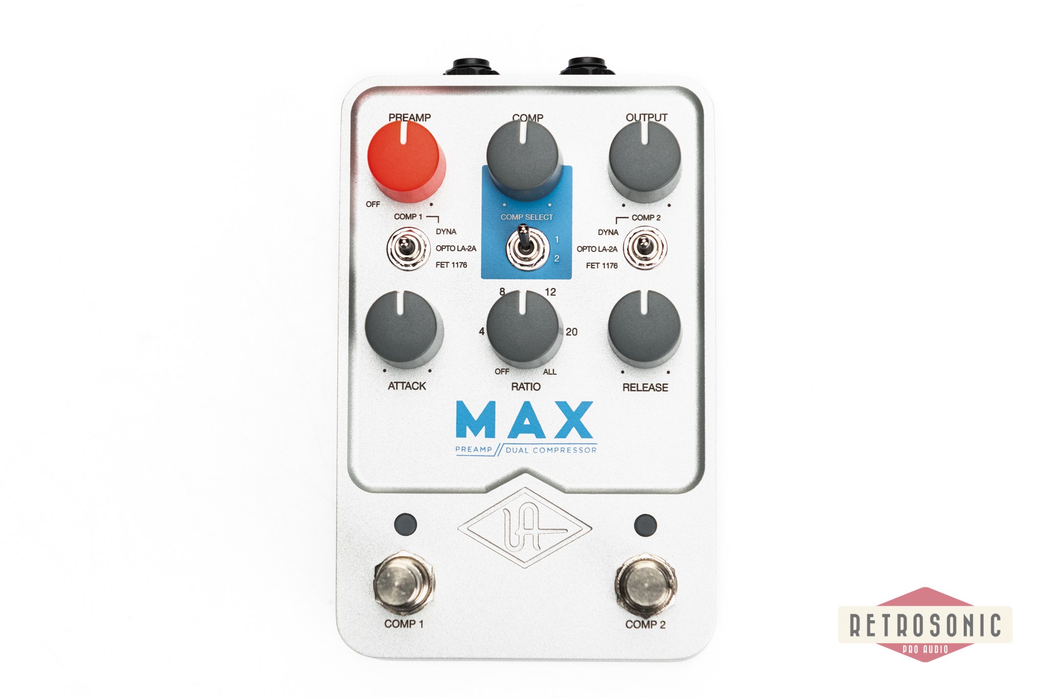 Universal Audio UAFX Max Preamp & Dual Compressor Stereo Effects Pedal