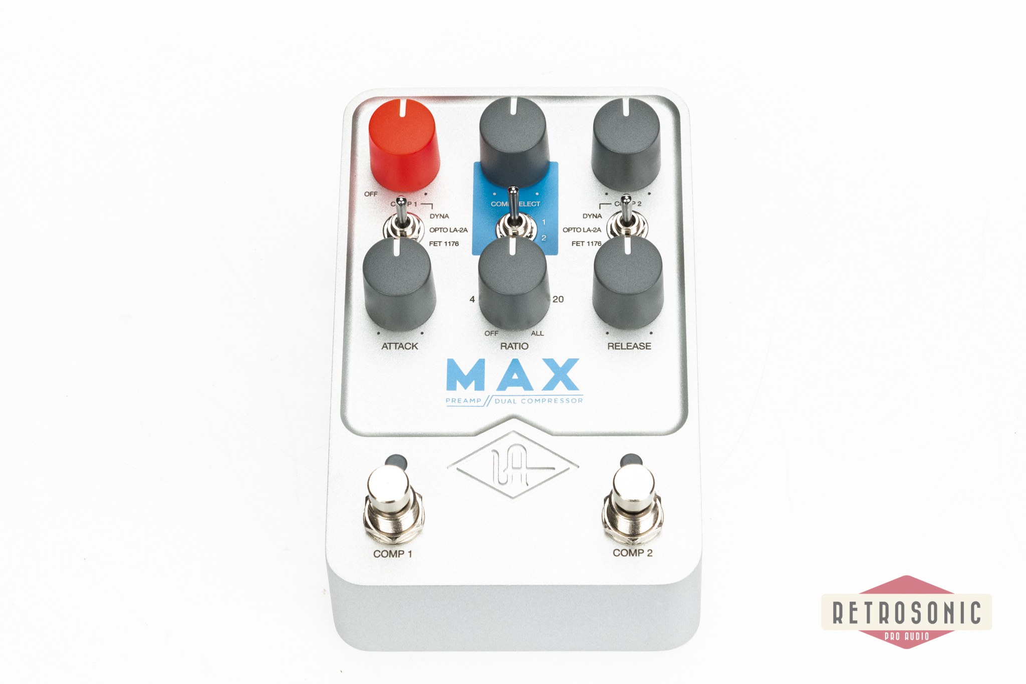 Universal Audio UAFX Max Preamp & Dual Compressor Stereo Effects Pedal