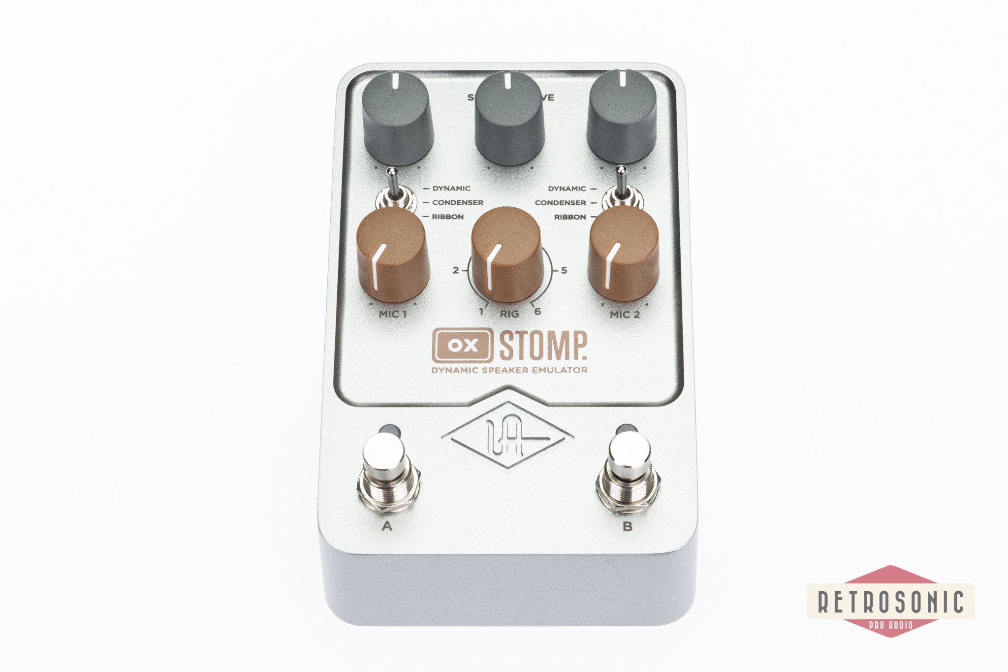 Universal Audio UAFX OX Stomp Dynamic Speaker Emulator Stereo Pedal