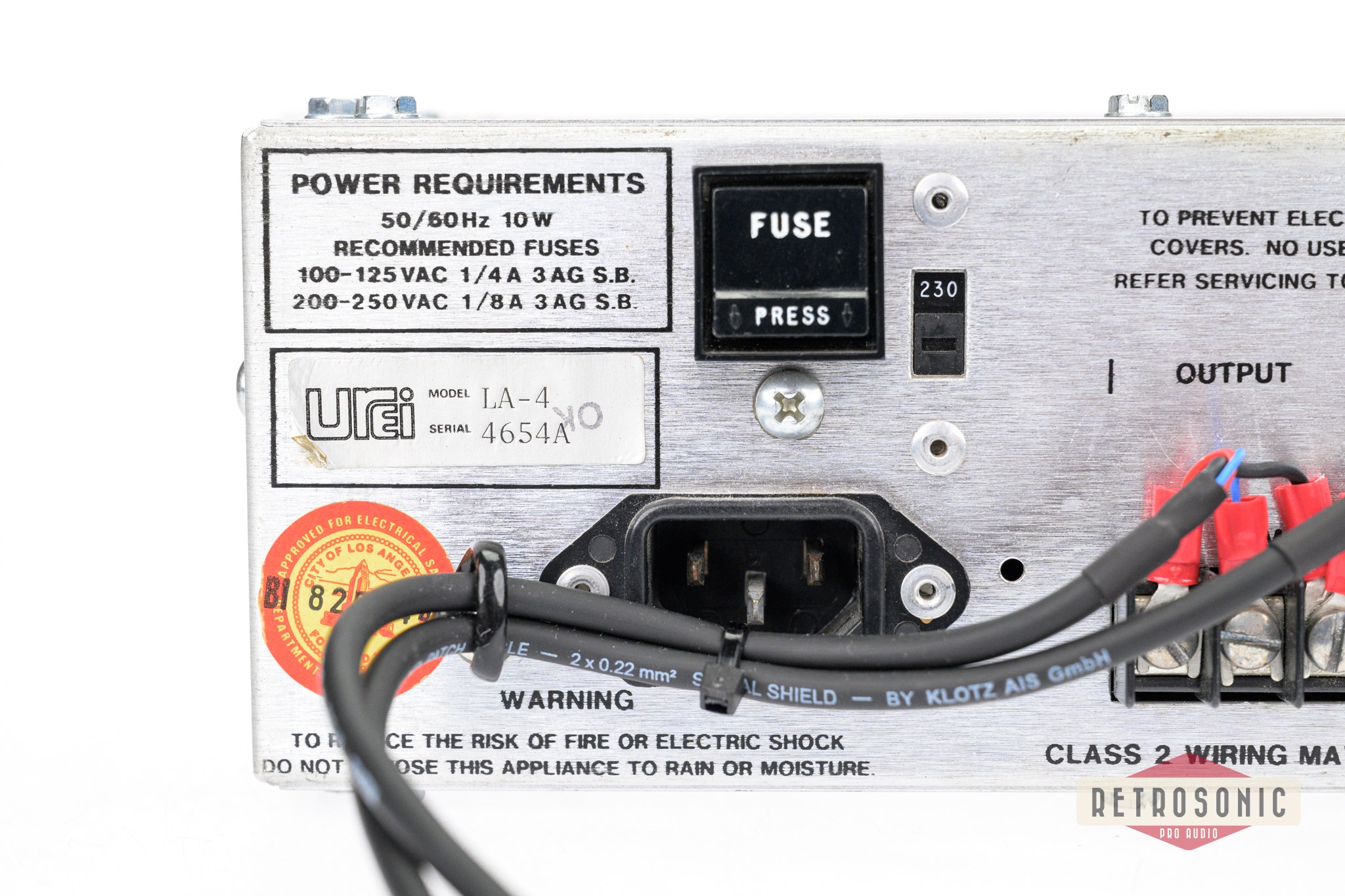 Urei LA-4 Compressor/Limiter Pair (Siret Mod)