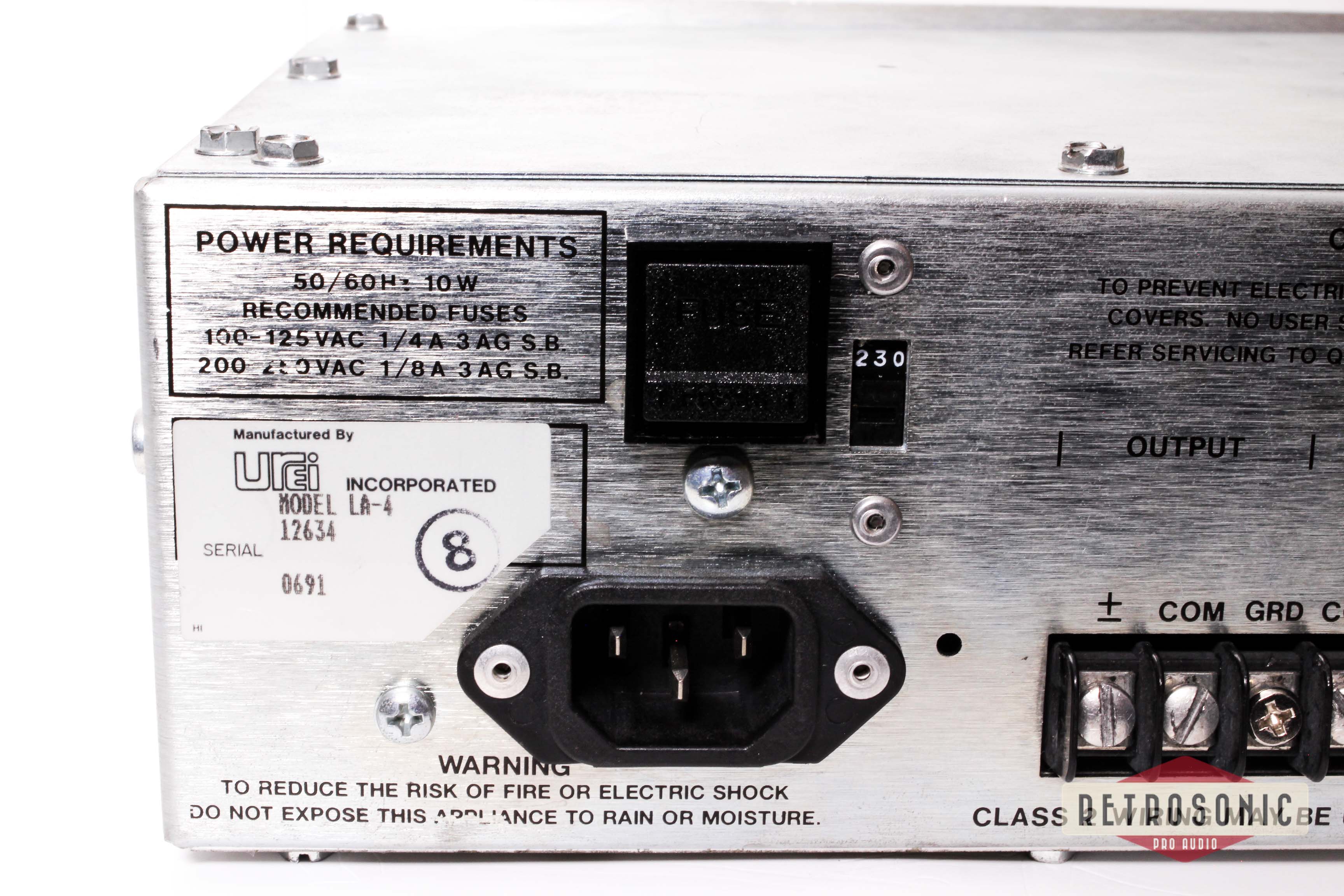 Urei LA4 Compressor Limiter. Single unit #0691