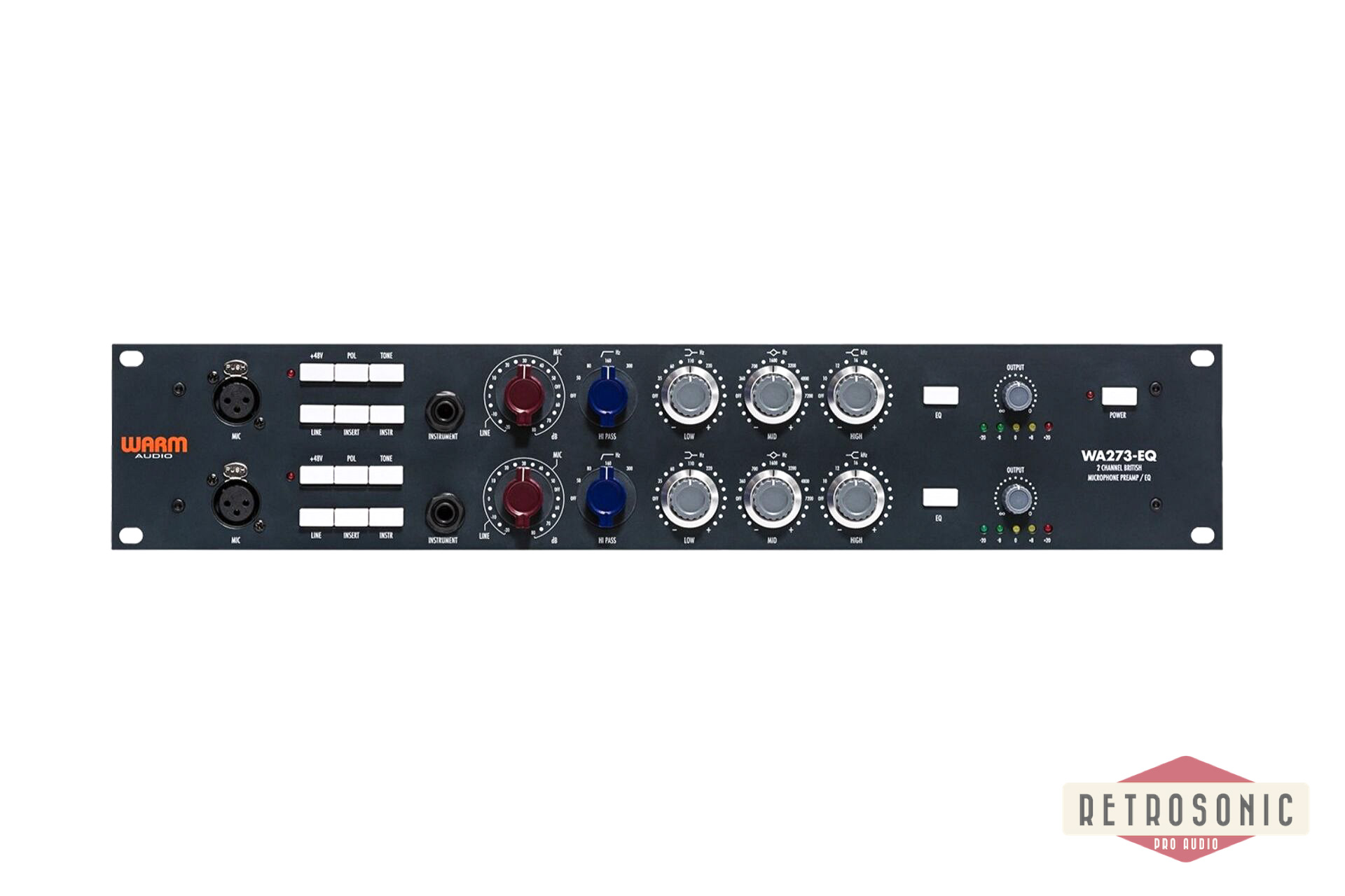 Warm Audio WA273-EQ 2 channel mic preamp w EQ