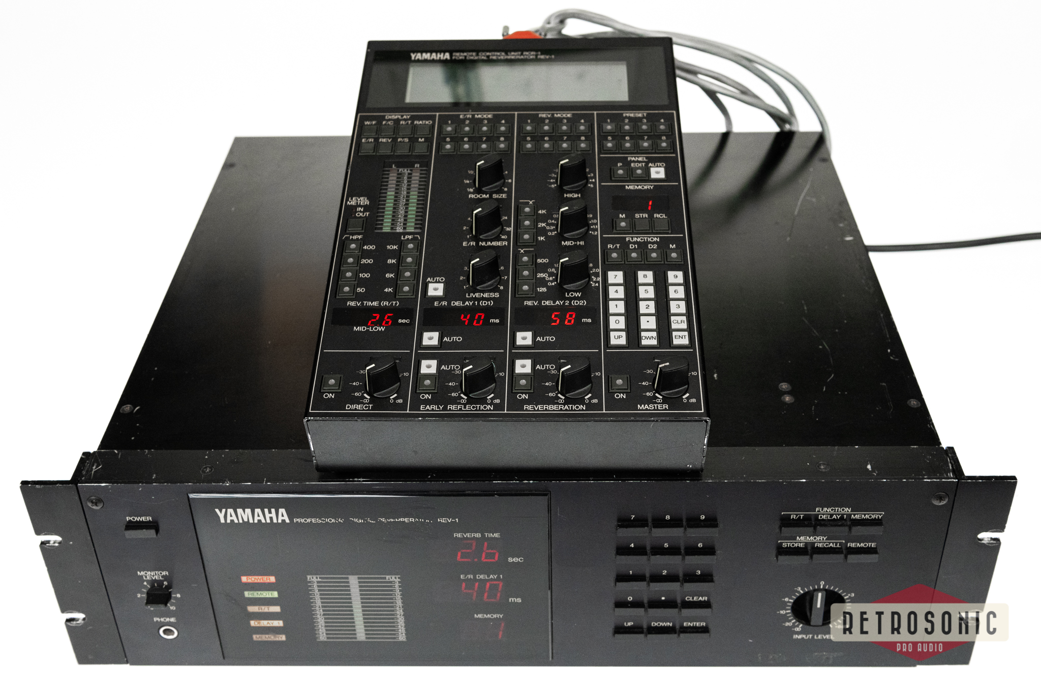 Yamaha REV 1 Pro Reverb with RCR-1 Remote Control